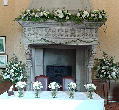 Wedding flowers - reception